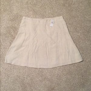 Ann Taylor LOFT Linen Fit and Flare Skirt NWT